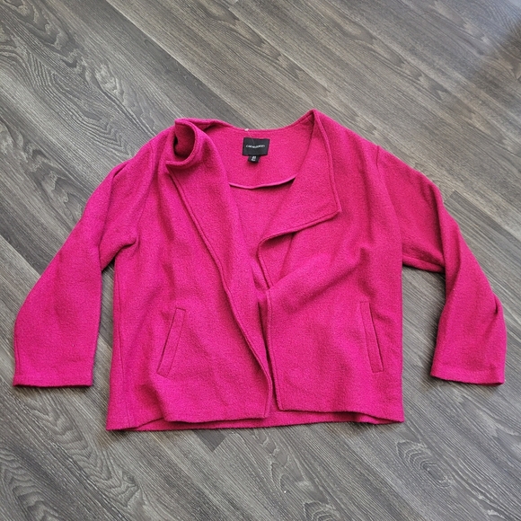 Pink Cynthia Rowley Jacket, 1X, 53% wool - Picture 1 of 6